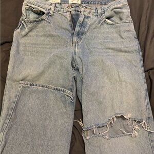 Universal Thread Light Blue Distressed Boyfriend Jeans